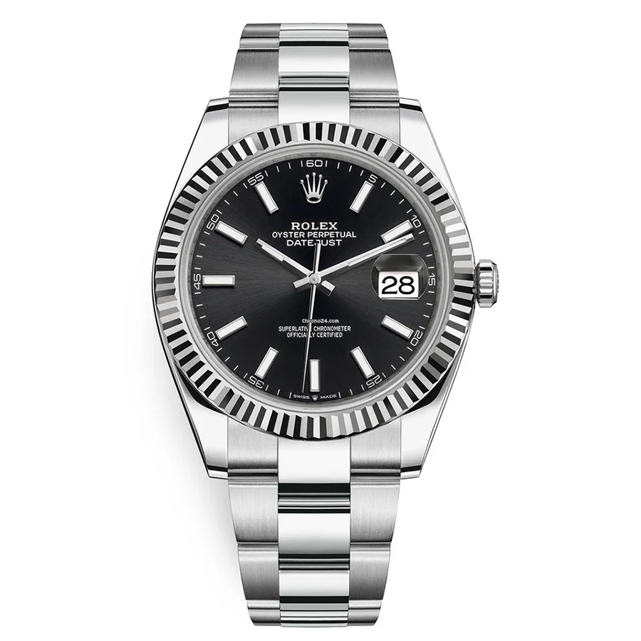 Rolex Datejust II Black Fluted Dial 41mm 126334