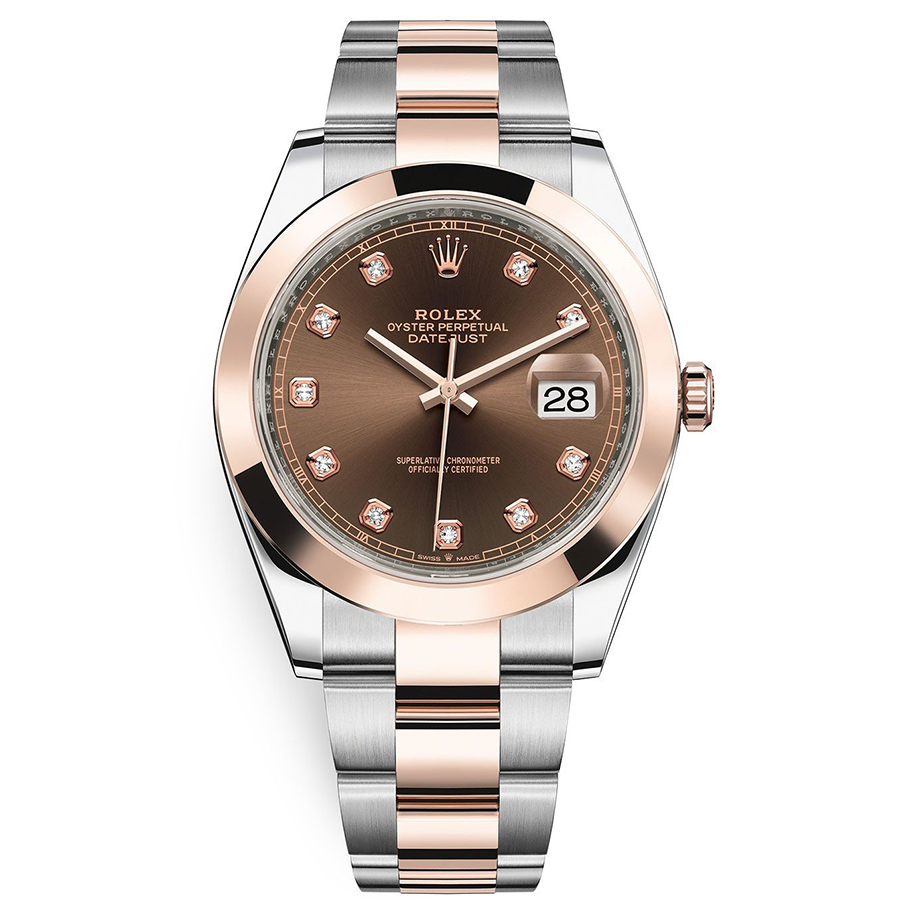 Rolex Datejust II Chocolate Diamond Dial 41mm 126301