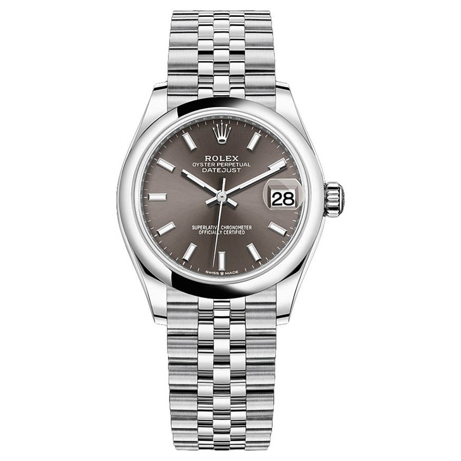 Rolex Datejust Dark Grey Dial Domed Bezel 31mm 278240