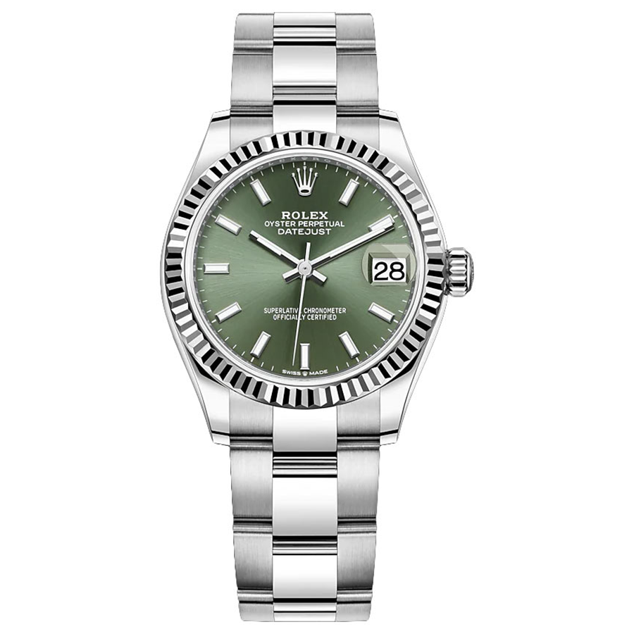 Rolex Datejust Mint Green Dial Fluted Bezel 31mm 278274