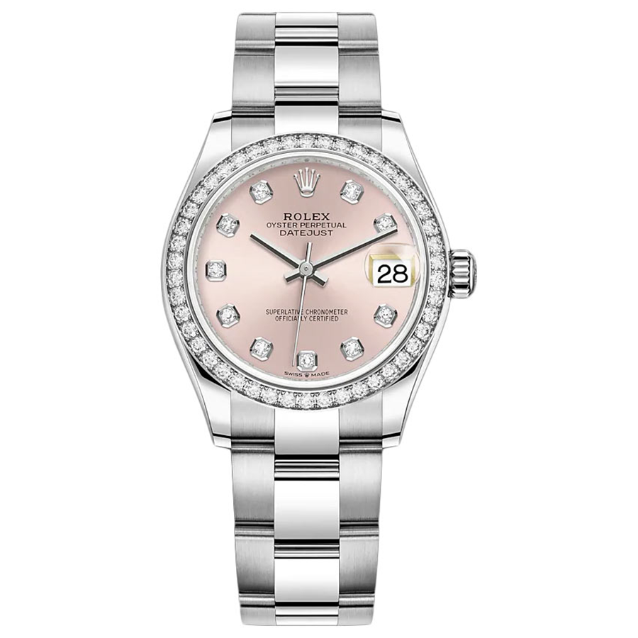 Rolex Datejust Pink Diamond Dial Diamond Bezel 31mm 278384RBR