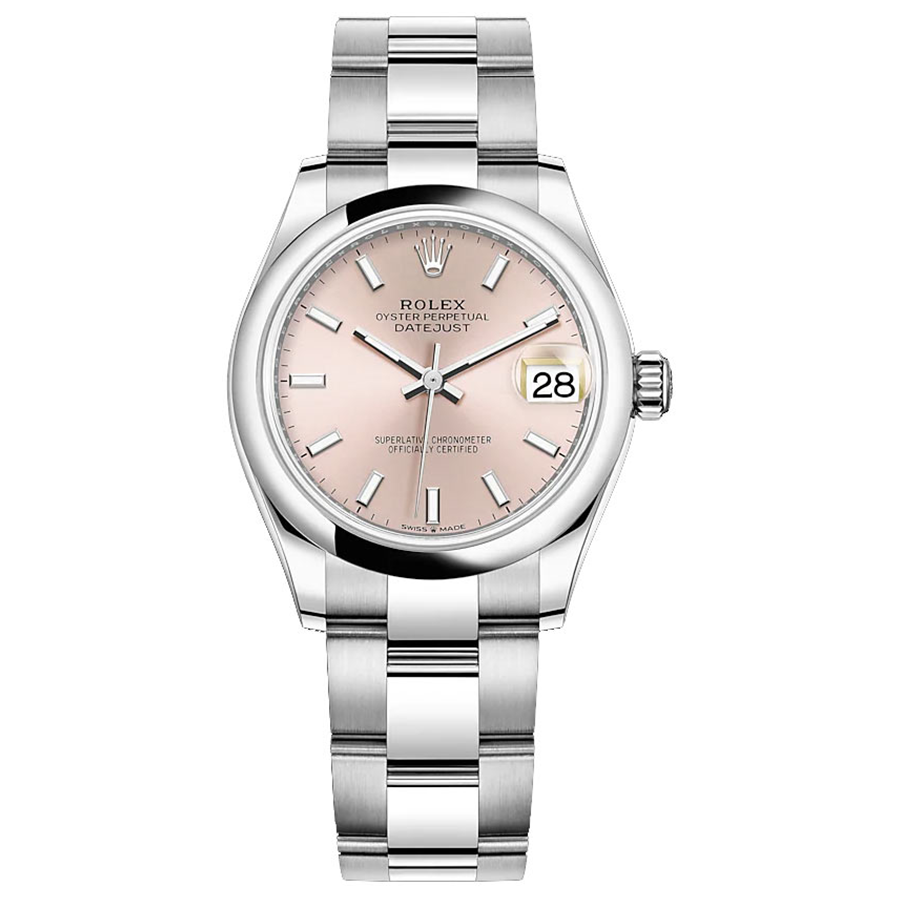 Rolex Datejust Pink Dial Domed Bezel 31mm 278240