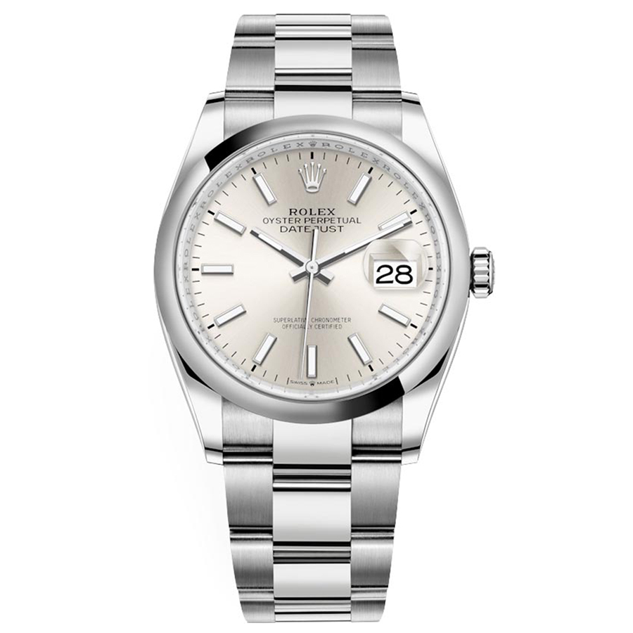 Rolex Datejust II Silver Domed Dial 36mm 126200