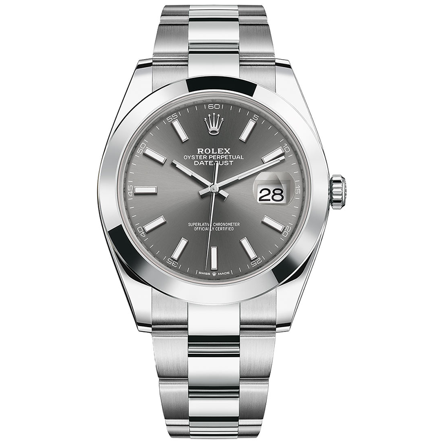 Rolex Datejust 41mm Slate Dial Smooth Bezel 126300