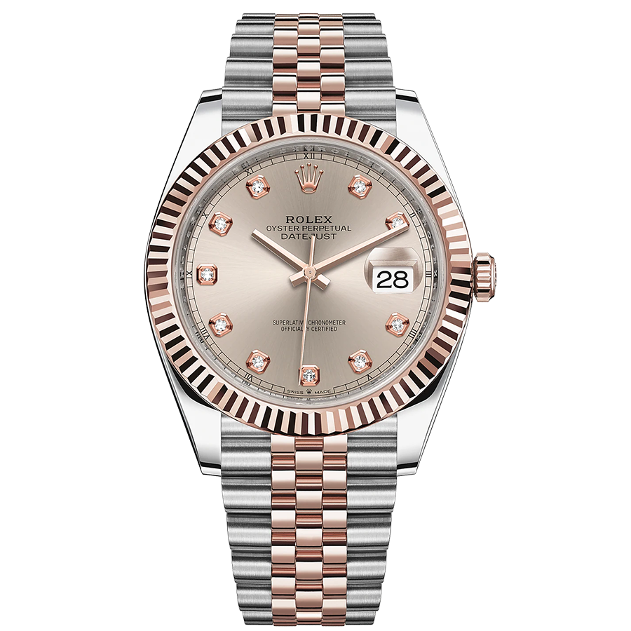 Rolex Datejust II Sundust Diamond Fluted Dial 41mm 126331