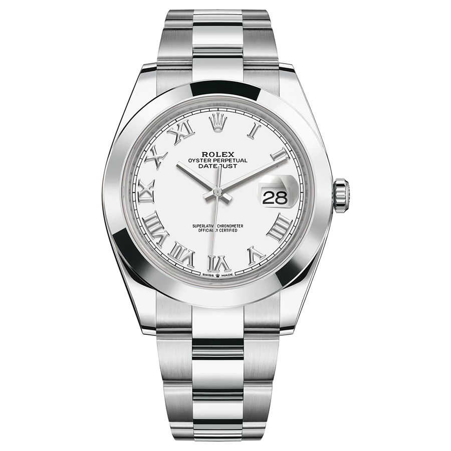 Rolex Datejust II White Dial Roman Numeral 41mm 126300