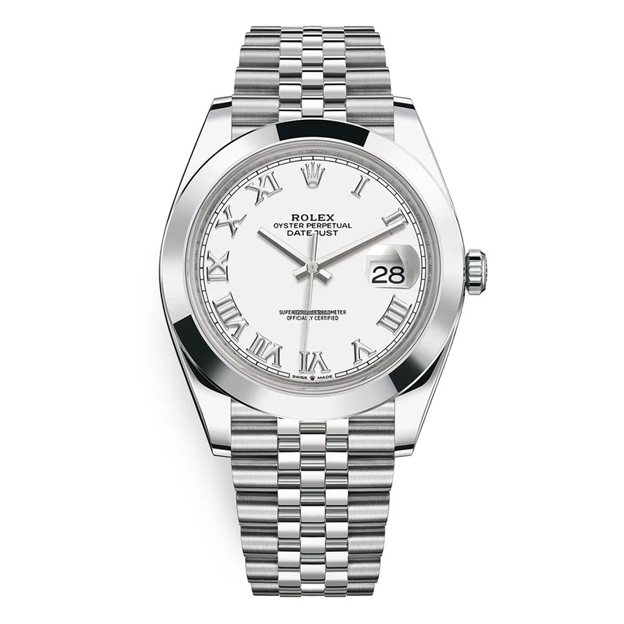 Rolex Datejust II White Dial Roman Numeral 41mm 126300