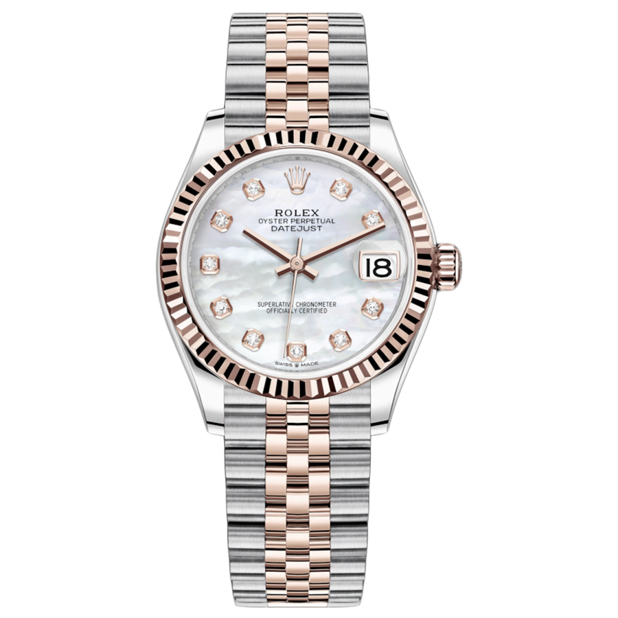 Rolex Datejust Mother Of Pearl Diamond Fluted Dial 31mm 278271