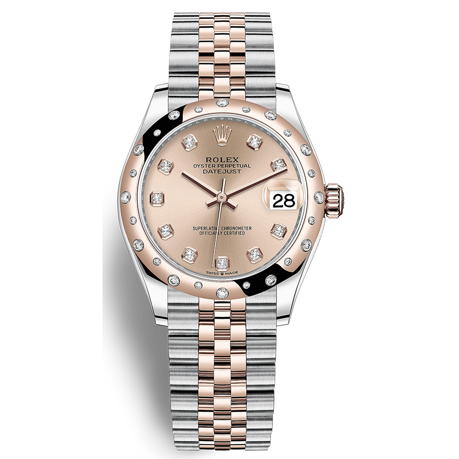 Rolex Datejust Rose Diamond Dial Diamond-Set Bezel 31mm 278341RBR