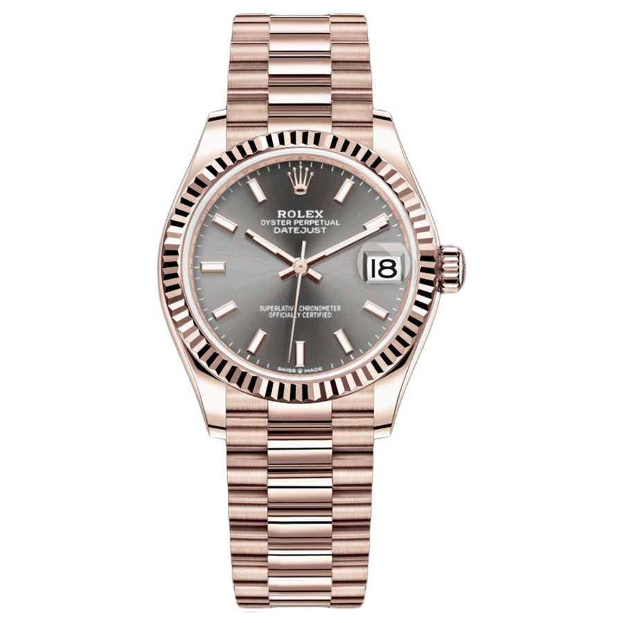 Rolex Datejust Slate Dial Fluted Bezel 31mm 278275