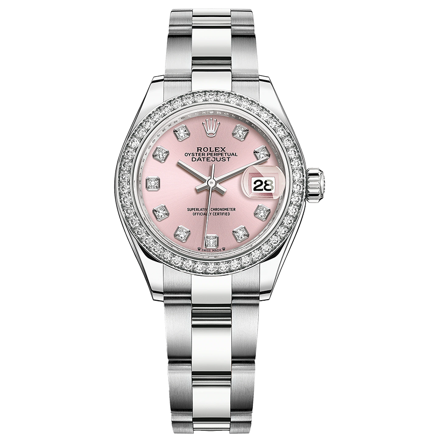 Rolex Lady-Datejust Pink Diamond Dial Diamond Bezel 28mm 279384RBR