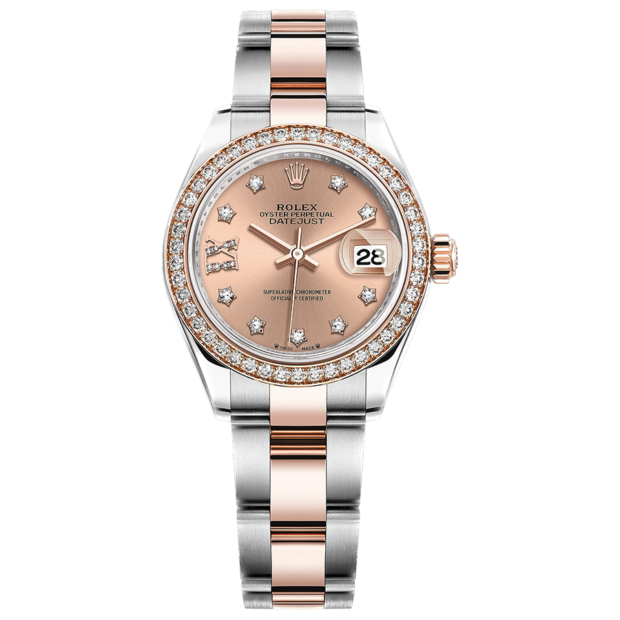 Rolex Lady-Datejust Rose Diamond Star Dial Diamond Bezel 28mm 279381RBR