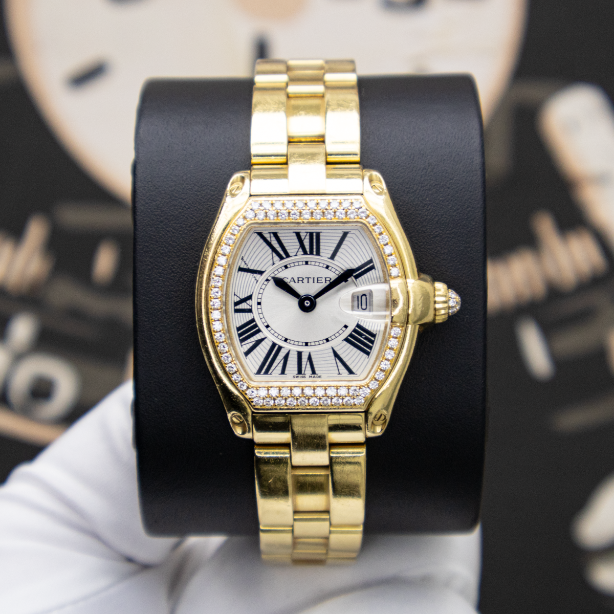Cartier Roadster WE5001X1 33mm Silver Dial Pre-Owned
