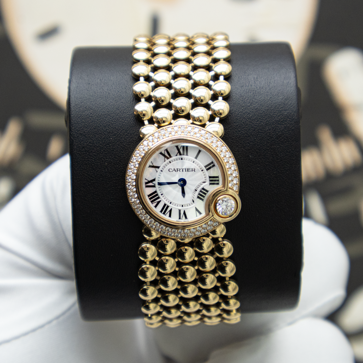 Cartier Ballon Blanc WE902057 24mm Silver Dial Pre-Owned