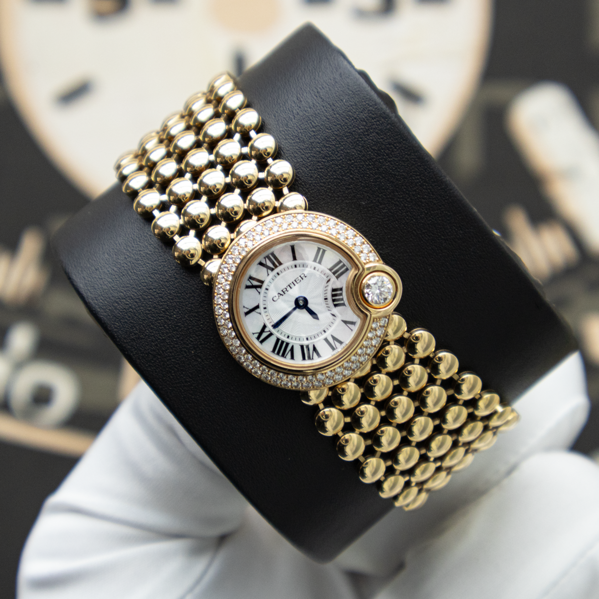 Cartier Ballon Blanc WE902057 24mm Silver Dial Pre-Owned