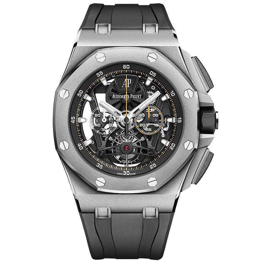 Audemars Piguet Royal Oak Offshore Tourbillon Chronograph 44mm 26407TI Overworked - First Class Timepieces