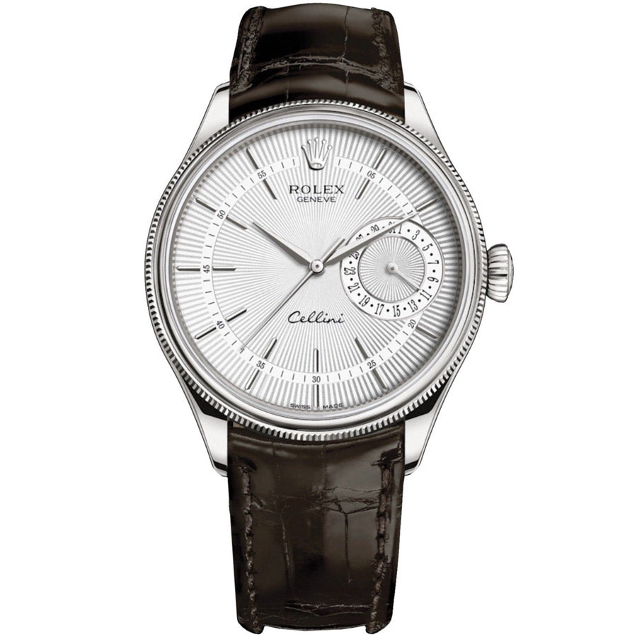 Rolex Cellini Date 39mm 50519 White Dial