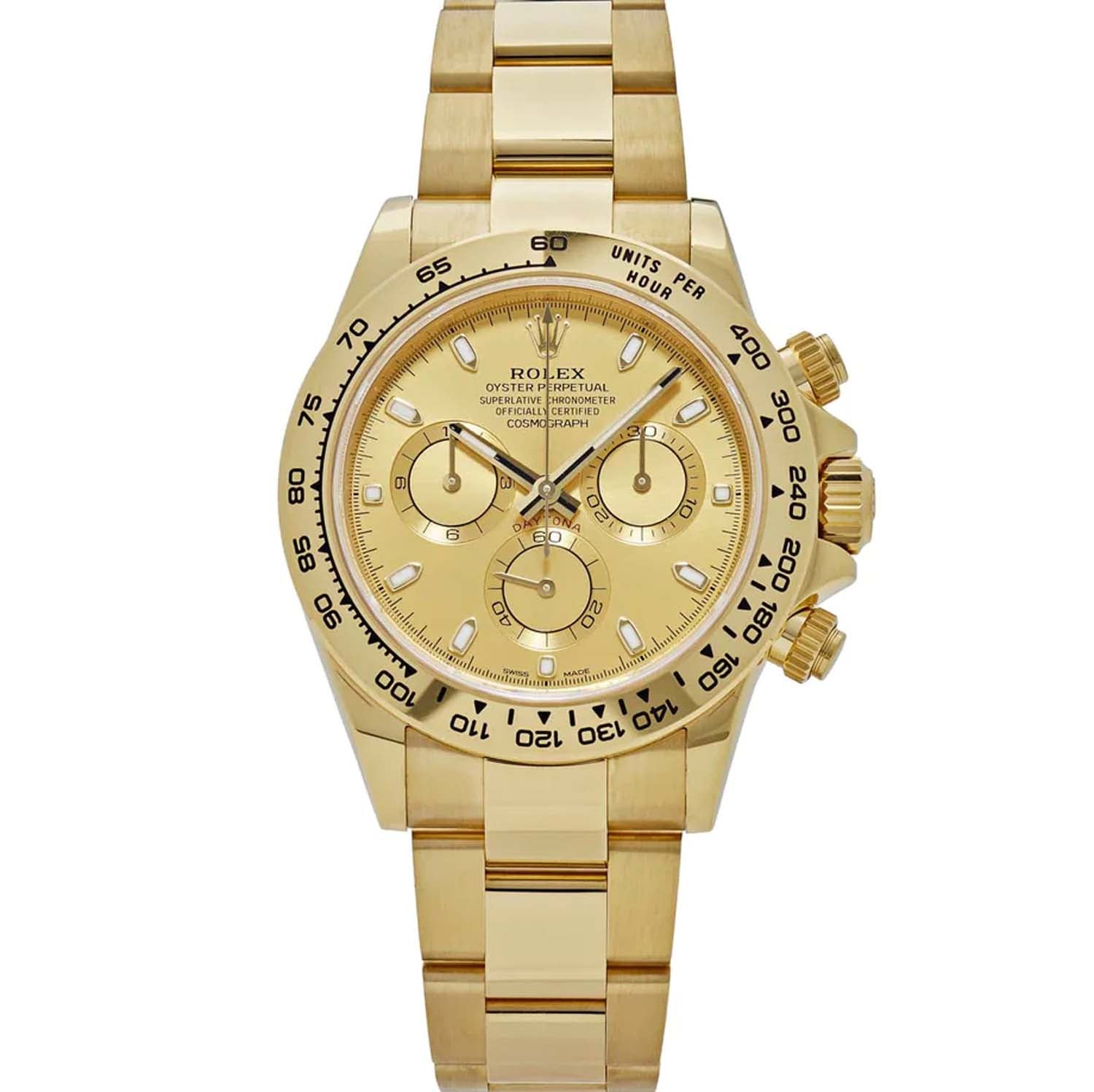 Rolex Daytona 40mm Yellow Gold 116508 Champagne Dial