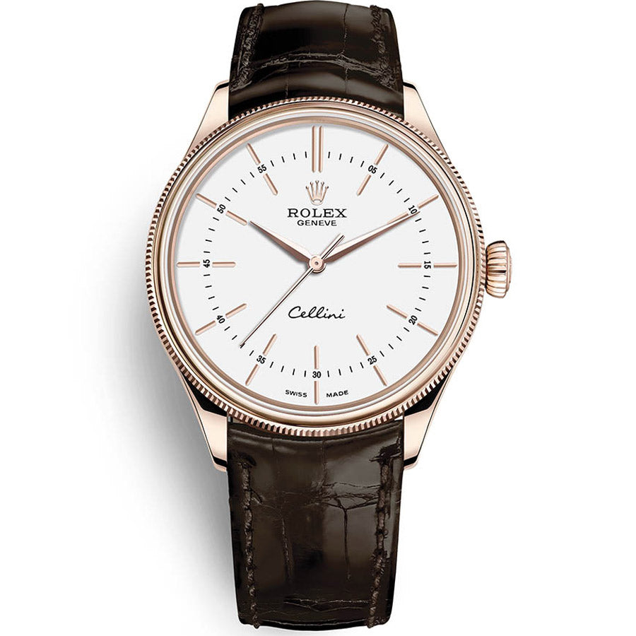 Rolex Cellini Time 39mm 50505 White Dial