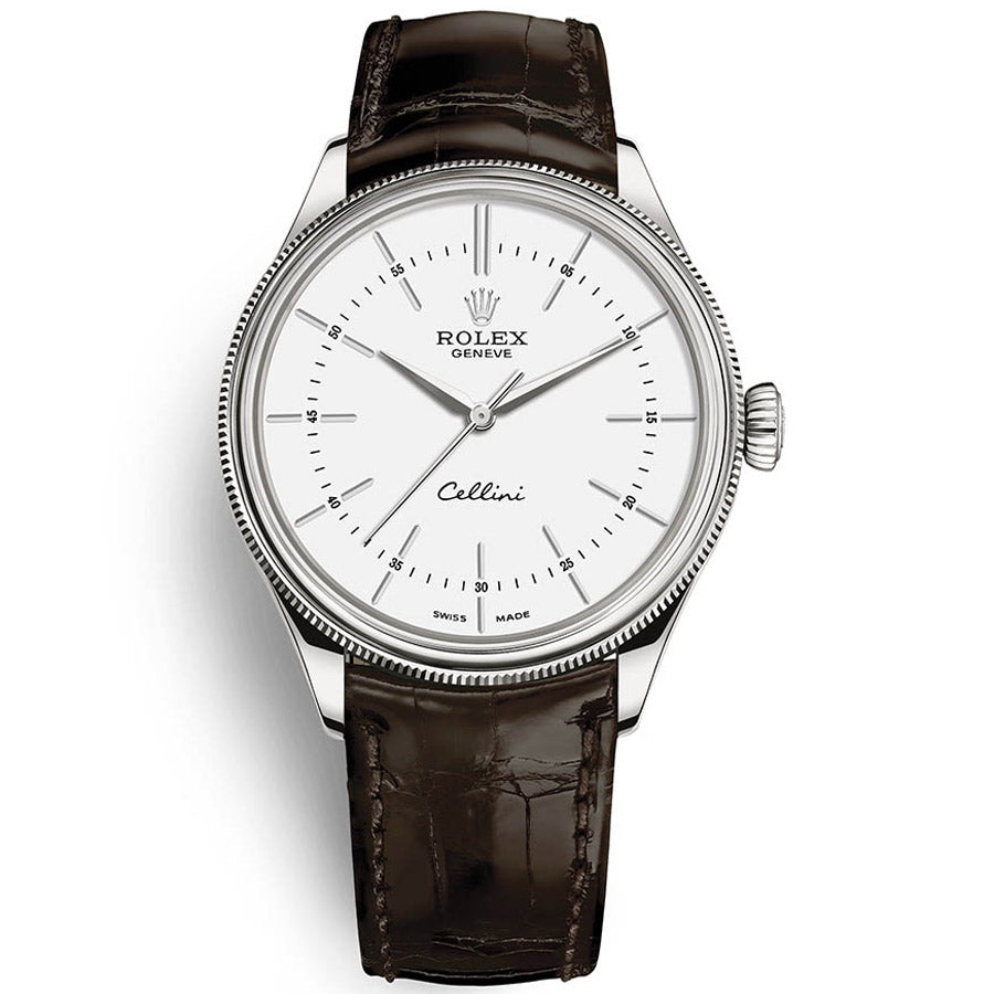 Rolex Cellini Time 39mm 50509 White Dial