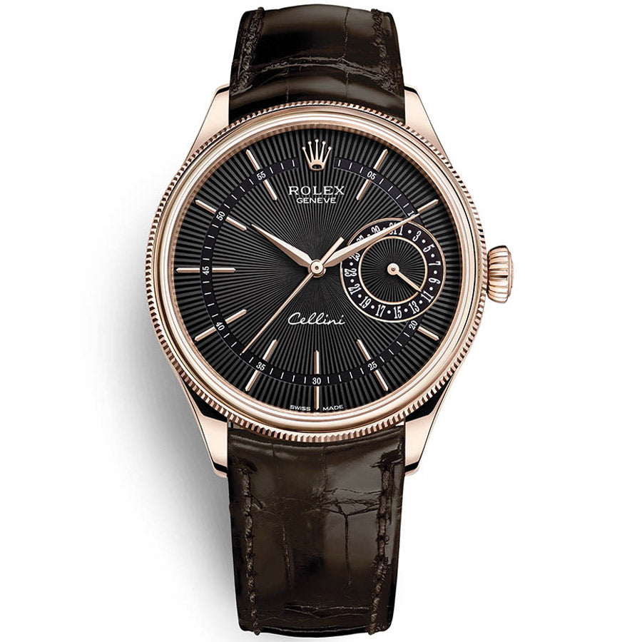 Rolex Cellini Date 39mm 50515 Black Dial