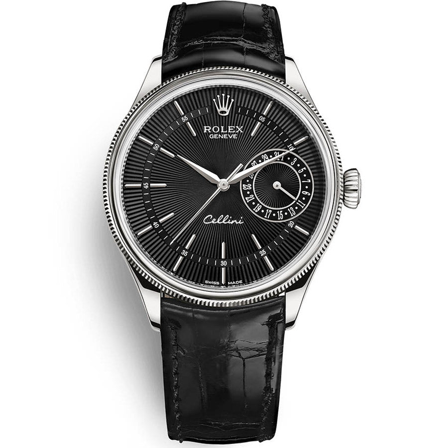 Rolex Cellini Date 39mm 50519 Black Dial