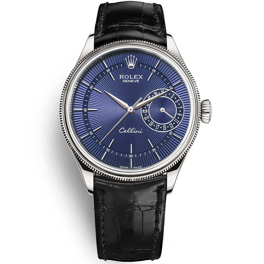 Rolex Cellini Date 39mm 50519 Blue Dial