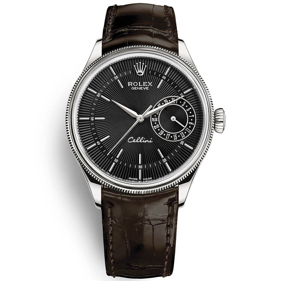 Rolex Cellini Date 39mm 50519 Black Dial