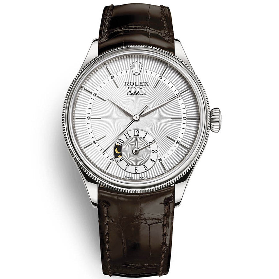 Rolex Cellini Dual Time 39mm 50529 White Dial