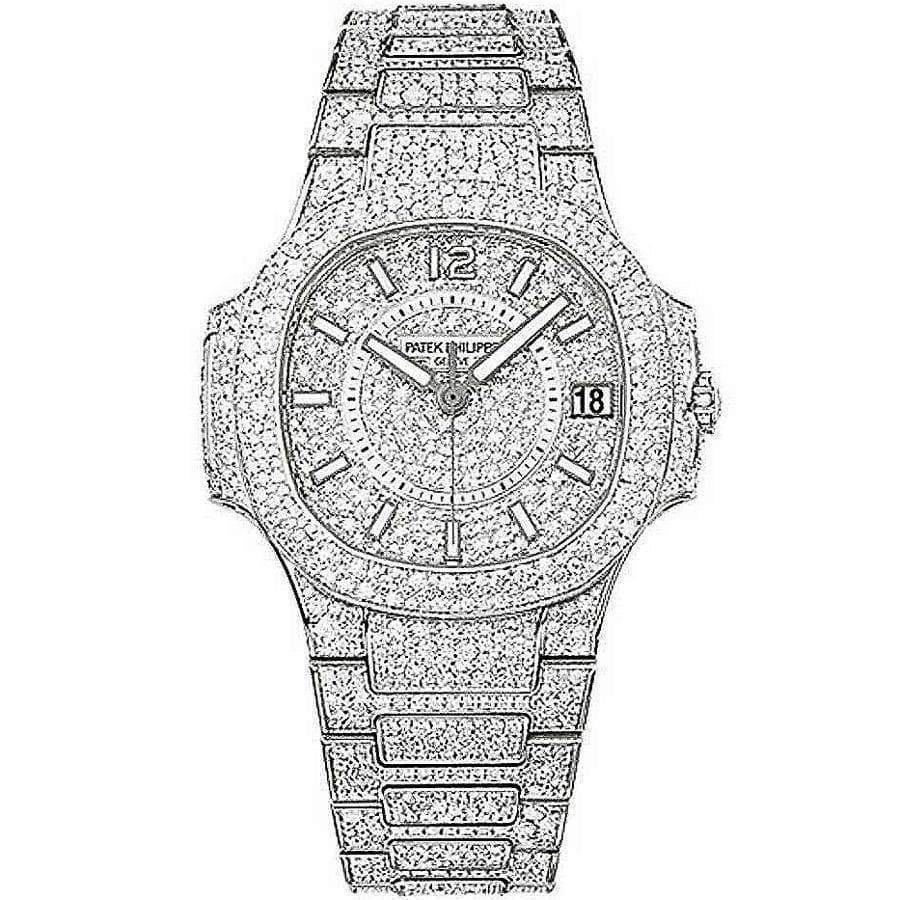 Patek Philippe Nautilus 33mm 7021/1G Diamond Dial - First Class Timepieces