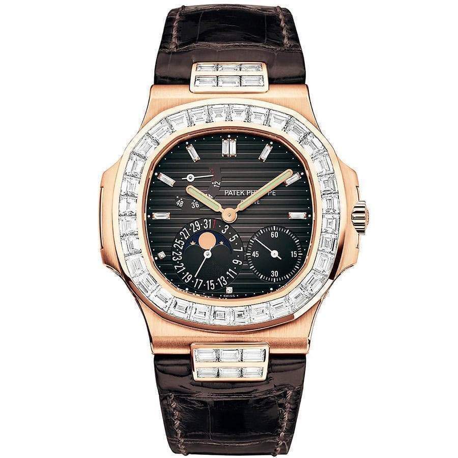 Patek Philippe Nautilus Moon Phase 40mm 5712R Black Dial - First Class Timepieces