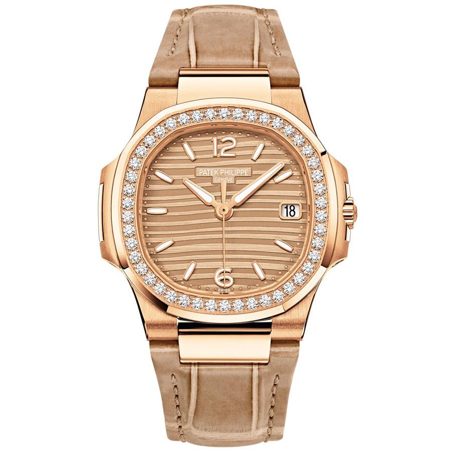 Patek Philippe Nautilus Quartz 32mm 7010R-012 Golden Dial-First Class Timepieces