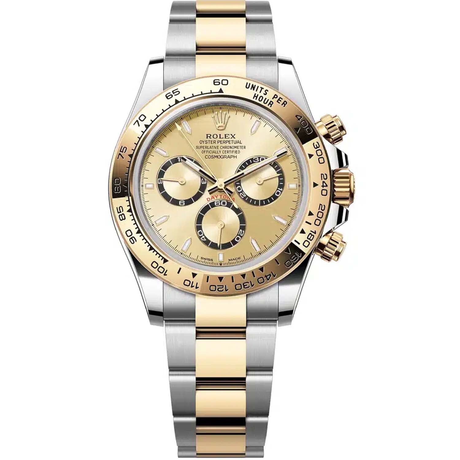 Rolex Daytona Stainless Steel Yellow Gold Champagne Dial 126503