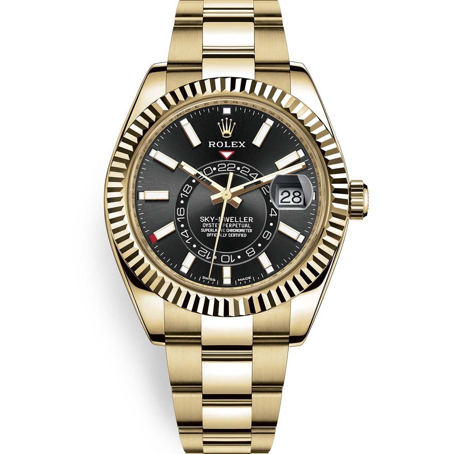 Rolex Sky-Dweller 42mm 336938 Yellow Gold Oyster Black Dial 2023