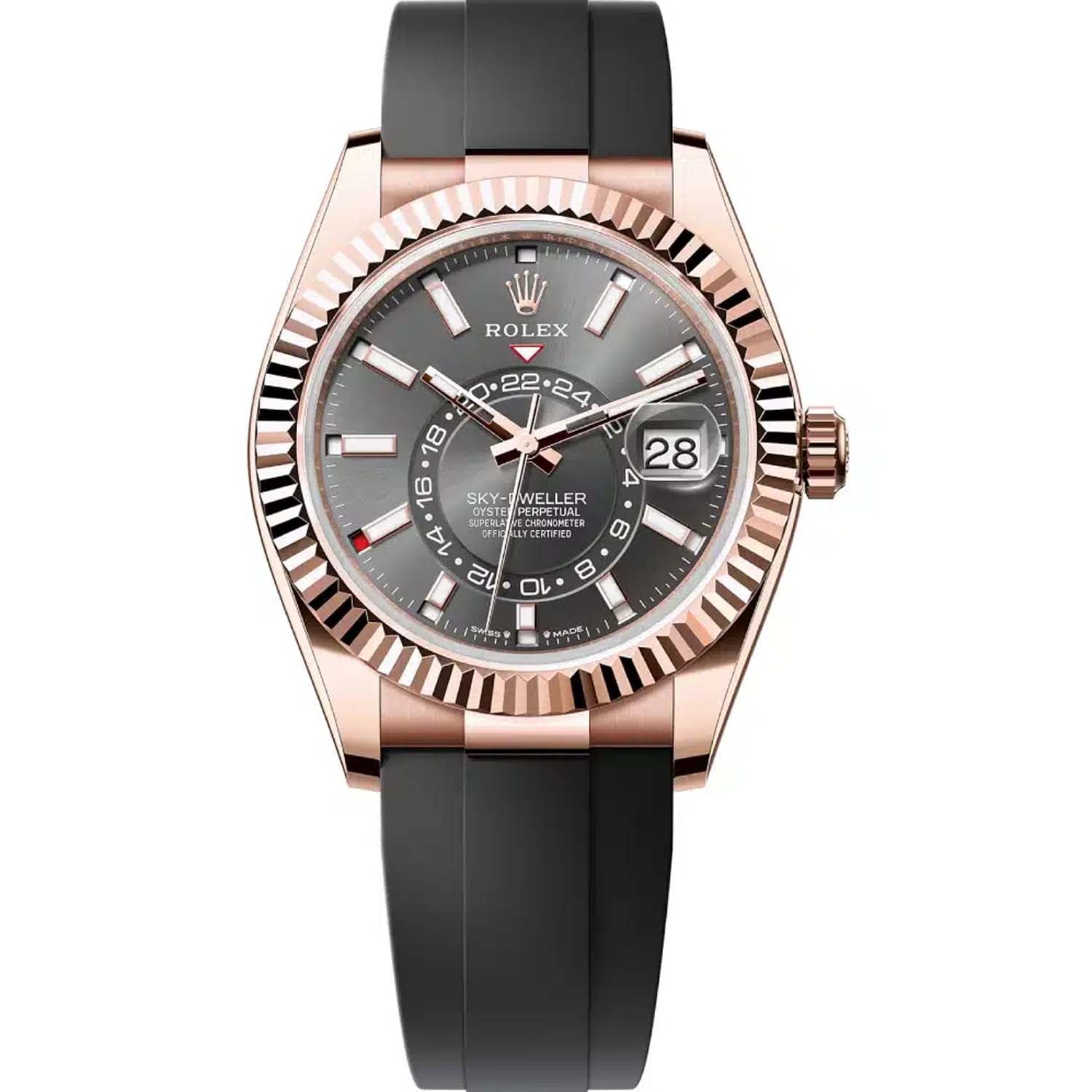 Rolex Sky-Dweller Rose Gold Oyster-flex 336235 Slate Dial 2023