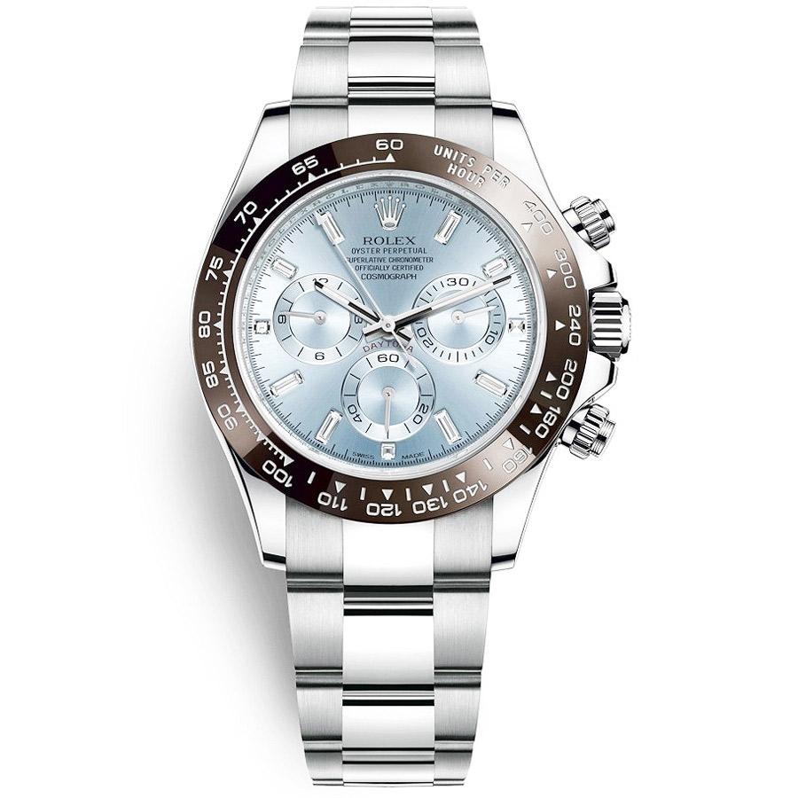 Rolex Daytona 50th Anniversary Edition 40mm 116506 Ice Blue Baguette Diamond Dial-First Class Timepieces