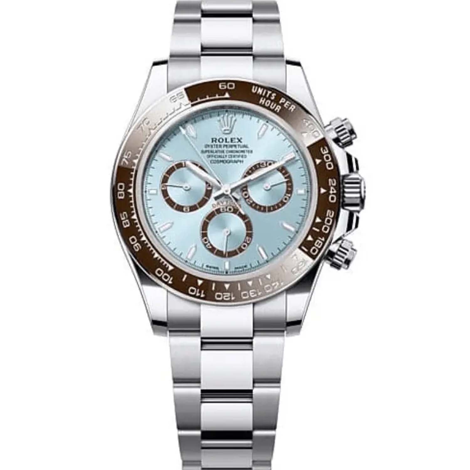 Rolex Daytona Ice Blue Dial Platinum Open Caseback 126506