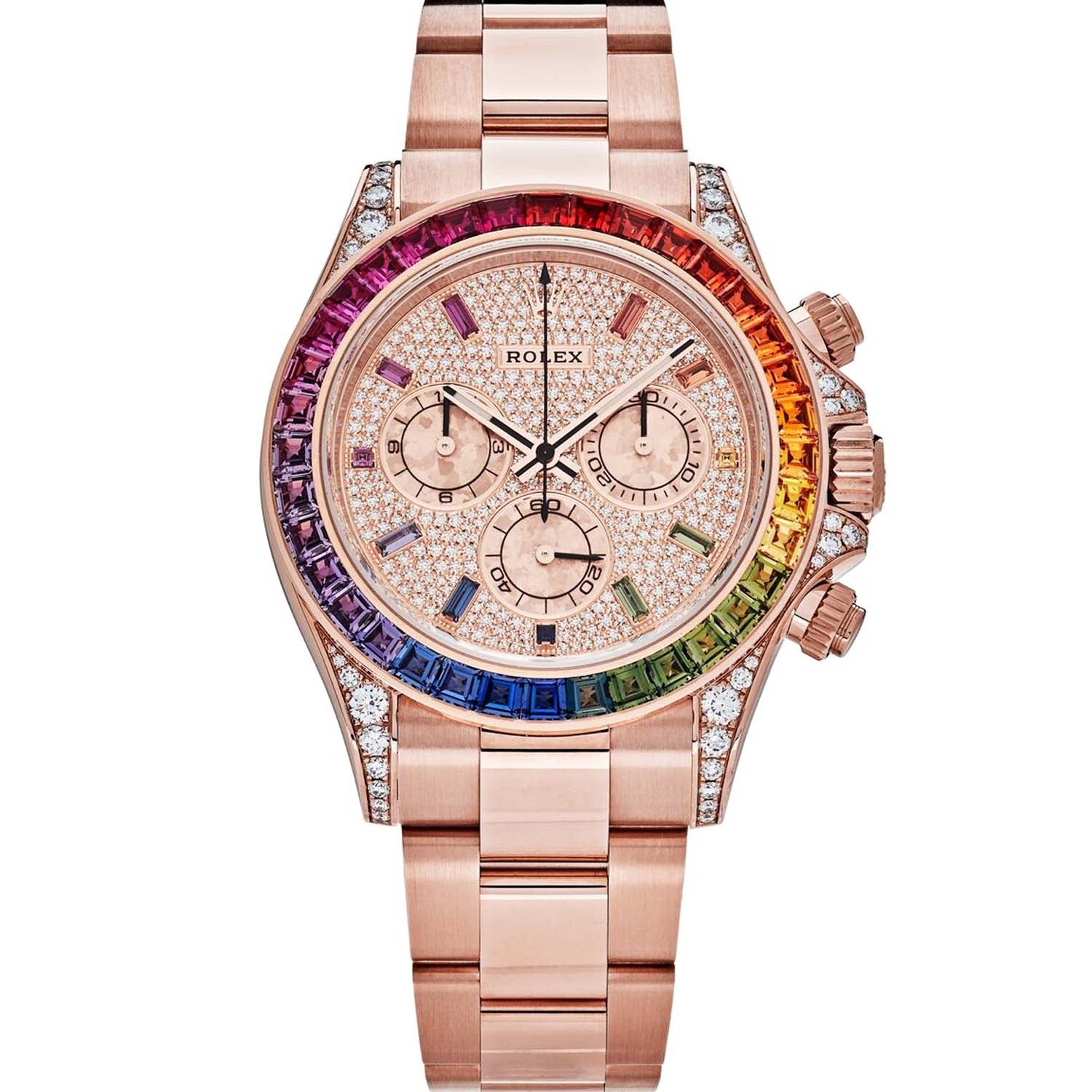 Rolex Daytona Cosmograph Everose Daytona Factory Diamond Rainbow Edition 116595RBOW