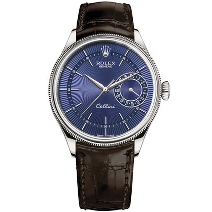 Rolex Cellini Date 39mm 50519 Blue Dial